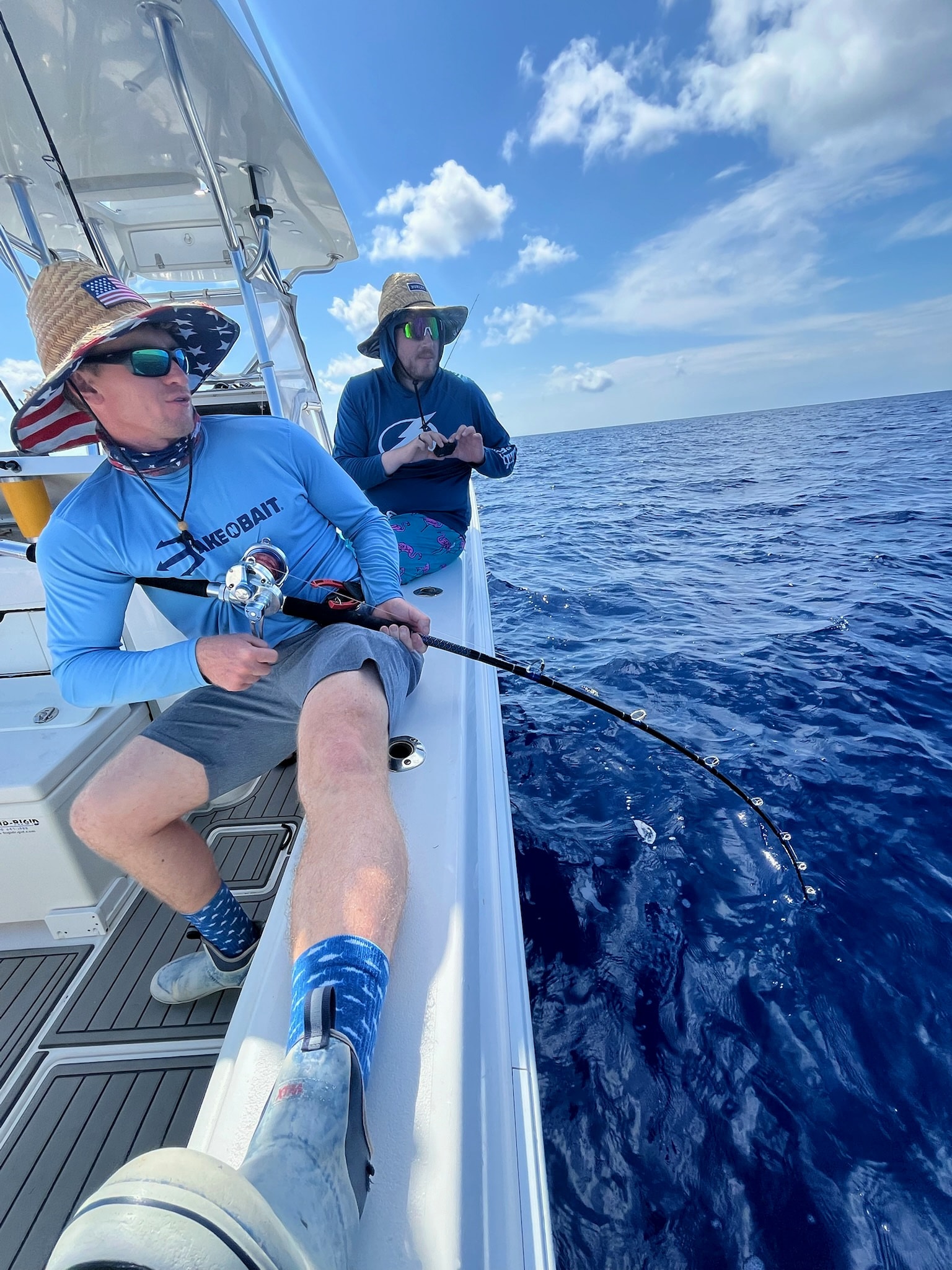 Two anglers hooked up at the same time