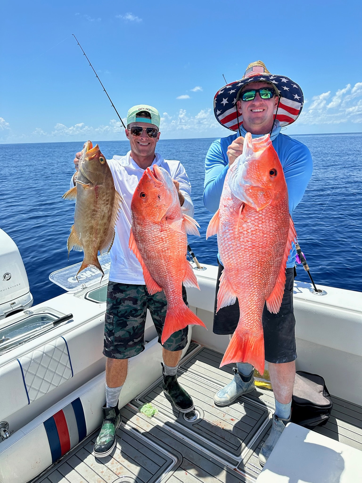 Red snapper and grouper held up offshore
